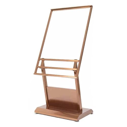 APOIUO Poster-Displayhalter,Staffeleiständer Aus Metall,Tragbarer Klapprahmen for Das Hochzeitsrestaurantgeschäft(Color 4,Shelf) von APOIUO