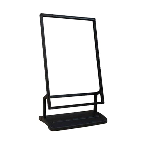 APOIUO Verstellbarer Hochleistungs-Werbetafel-Displayständer Aus Aluminiumlegierung, Vertikales Stand-Signage-Display, Stand-up-Display(Black) von APOIUO