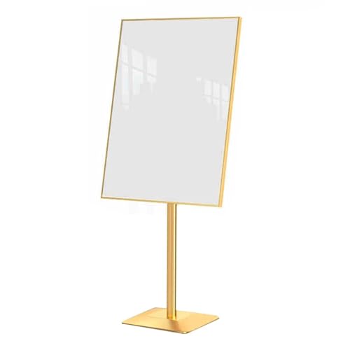 APOIUO Vertikales, Bodenstehendes Beschilderungsdisplay, Stand-up-Displaytafel, Werberekrutierungsdisplayhalter for Außenwerbung for Hochzeitsgeschäfte(Gold,40x60cm) von APOIUO