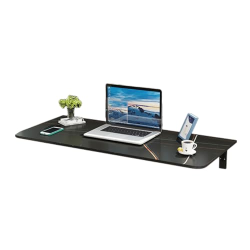 An Der Wand Montierter Esstisch, Faltbarer Küchenbar-Schreibtisch, for Kleine Räume, Mehrere Größen Verfügbar(Black,50x90cm) von APOIUO