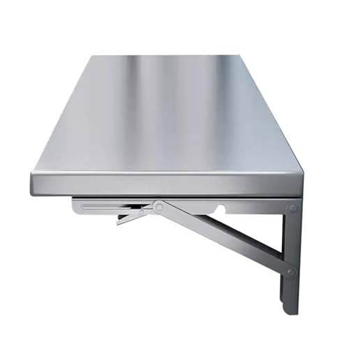 An Der Wand Montierter Klapptisch, Edelstahl, Platzsparend, Faltbarer Restauranttisch Und Schwebender Schreibtisch, Mehrere Größen Verfügbar(30x60cm) von APOIUO
