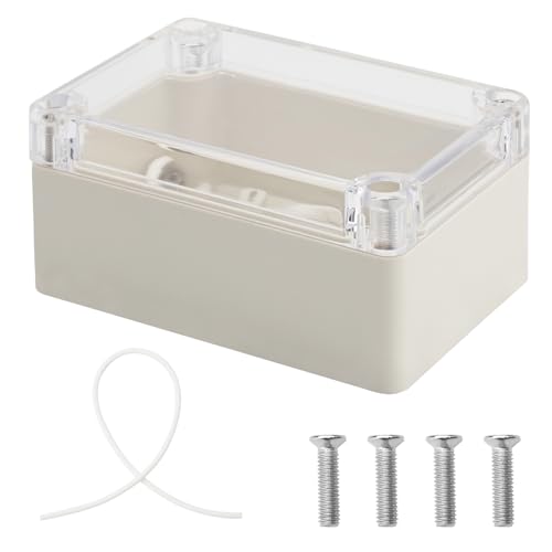 Wasserdichte Elektronik Gehäuse, 100x68x50MM Anschlussdose mit Klar Deckel, Leergehäuse Kunststoff, Gehäuse Elektronik, Kunststoffgehäuse Elektronik Installationsgehäuse Abzweigdose Verteilerdose Wasserdichte Elektronik Gehäuse, 100x68x50MM Anschlussdose mit Klar Deckel, Leergehäuse Kunststoff, Gehäuse Elektronik, Kunststoffgehäuse Elektronik Installationsgehäuse Abzweigdose Verteilerdose von APOMOONS