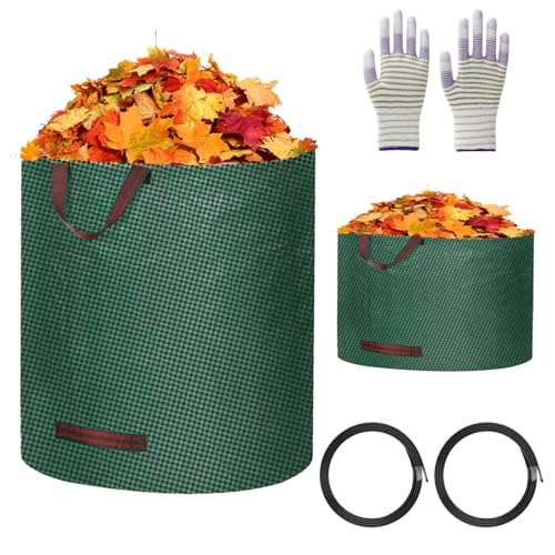 APOMOONS 2 Stück Gartenabfallsack Stabil mit Arbeitshandschuhen Gartensäcke Laubsack für Grünschnittsäcke Gartenabfallsäcke Rasensack Grassack Behälter für Gartenabfälle Gartenmüllsäcke 120L 50L APOMOONS 2 Stück Gartenabfallsack Stabil mit Arbeitshandschuhen Gartensäcke Laubsack für Grünschnittsäcke Gartenabfallsäcke Rasensack Grassack Behälter für Gartenabfälle Gartenmüllsäcke 120L 50L von APOMOONS