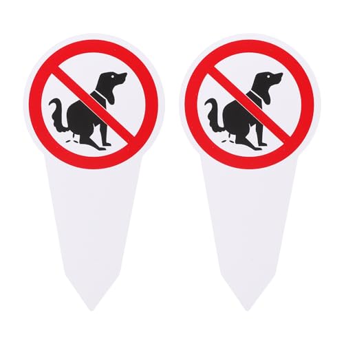 APOMOONS 2 Stück Kein Hundeklo Schild 300 X 150 mm Schild Hunde Kacken Verboten,Schilder Hundekot Verboten Aus Stabiler PVC Hartschaumplatte,Hundekot Warnhinweis für Haus, Parks, Rasenflächen von APOMOONS