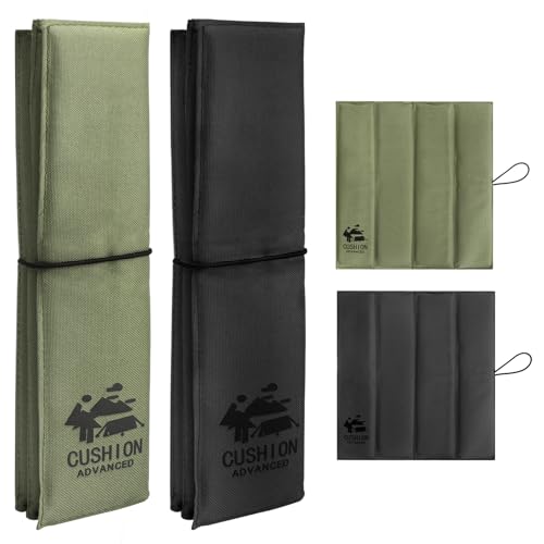 APOMOONS 2 Stück Sitzkissen Outdoor Faltbar, Sitzunterlage Outdoor Kinder und Erwachsener, Wasserdichtes Isoliertes Sitzpolster Sitzkissen Faltbar für Wanderungen, Camping im Freien (32.5x31.5cm) von APOMOONS