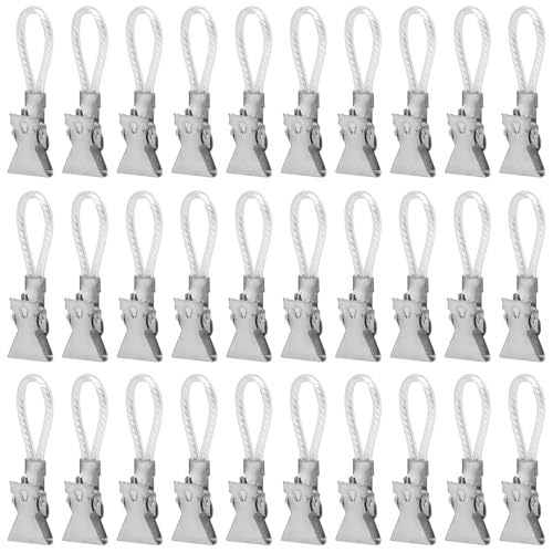 APOMOONS 30 Stück Handtuch Clips Zum Aufhängen, Edelstahl Handtuchclips Aufhänger für Handtücher Handtuchaufhänger Clip Handtuchklammern zum Aufhängen Handtuch Haken für Bad Kücher von APOMOONS