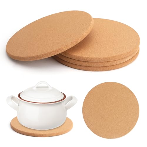 APOMOONS 4 Stück 19 cm Topfuntersetzer Kork, Korkuntersetzer Rund Kork Untersetzer Topf Topfuntersetzer Hitzebeständig für Töpfe, Schüsseln, Küchenutensilien APOMOONS 4 Stück 19 cm Topfuntersetzer Kork, Korkuntersetzer Rund Kork Untersetzer Topf Topfuntersetzer Hitzebeständig für Töpfe, Schüsseln, Küchenutensilien von APOMOONS