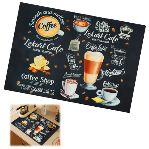 APOMOONS 40x50mm Abtropfmatte Kaffeemaschine Unterlage, Abtropfmatte Geschirr Wasserabsorbierende Untersetzer Kaffeemaschine Abtropfmattes Spüle Silikonmatte Küche für Küche, Spüle, Bad APOMOONS 40x50mm Abtropfmatte Kaffeemaschine Unterlage, Abtropfmatte Geschirr Wasserabsorbierende Untersetzer Kaffeemaschine Abtropfmattes Spüle Silikonmatte Küche für Küche, Spüle, Bad von APOMOONS
