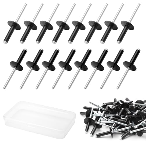 APOMOONS 50 Stück Aluminium-Blindnieten mit Großem Flansch mit Aufbewahrungsbox, 4,8 mm X 20 mm Aluminium Lackierte Nieten mit Großkopf Blindnieten Popnieten für Verbindungen in Bau, Auto und Möbel APOMOONS 50 Stück Aluminium-Blindnieten mit Großem Flansch mit Aufbewahrungsbox, 4,8 mm X 20 mm Aluminium Lackierte Nieten mit Großkopf Blindnieten Popnieten für Verbindungen in Bau, Auto und Möbel von APOMOONS