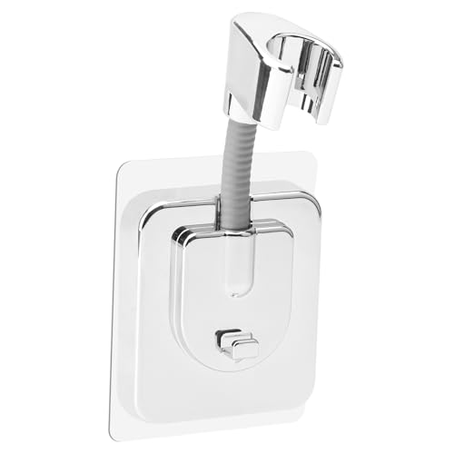 APOMOONS Duschkopfhalterung Ohne Bohren, Duschkopf Halterung mit Silikon-Adapter, Verstellbare Handbrause Halterung Shower Head Holder Duschhalterung mit Extra Starkem Klebepad APOMOONS Duschkopfhalterung Ohne Bohren, Duschkopf Halterung mit Silikon-Adapter, Verstellbare Handbrause Halterung Shower Head Holder Duschhalterung mit Extra Starkem Klebepad von APOMOONS