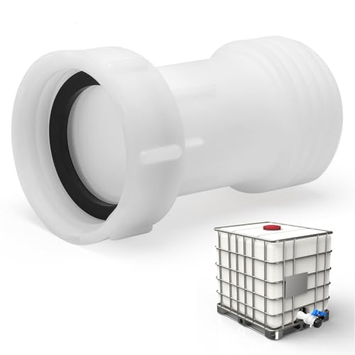 APOMOONS Tank Zubehör, IBC Adapter S60x6 Verlängerung Distanzstück, IBC Container Zubehör Gerade S60x6 Grobgewinde auf S60x6 Grobgewinde, ibc zubehör mit PVC Dichtung Für Wassertank, Regenfass APOMOONS Tank Zubehör, IBC Adapter S60x6 Verlängerung Distanzstück, IBC Container Zubehör Gerade S60x6 Grobgewinde auf S60x6 Grobgewinde, ibc zubehör mit PVC Dichtung Für Wassertank, Regenfass von APOMOONS