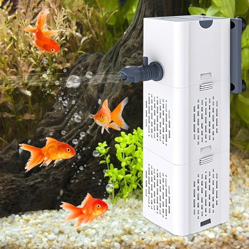 Aquarium Innenfilter, Filter Aquarium 60 Liter Aquarium Pumpe mit Filter Aquarienfilter Pumpen & Filter für Aquarien Aquarium Pumpe 60l Aquarium Innenfilter 60l Pumpe Aquarium 60l Garnelen Filter von APOMOONS