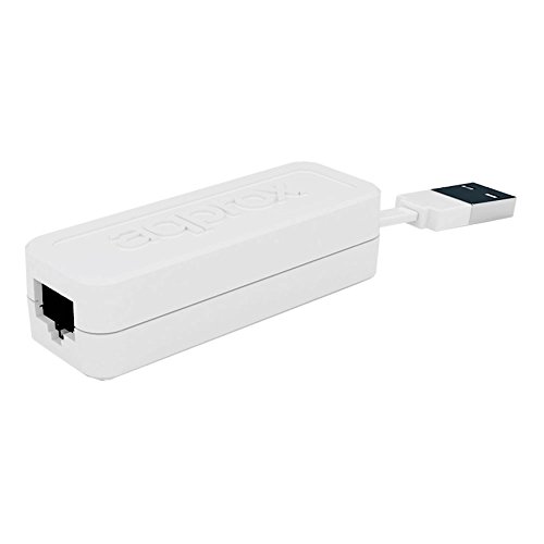 APPROX Ethernet-Adapter USB 3.0 auf RJ45 Ethernet Gigabit 1000 MBit/s – Weiß von APPROX