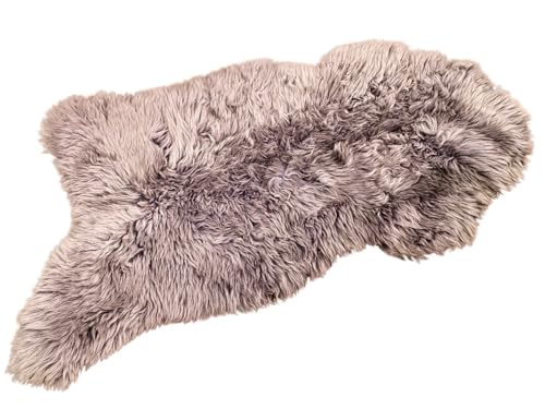 APREGGIO - Echtes Schaffell Teppich Silber - Natürliches Schaffell Überwurf - Weiche Schaffell Teppiche Wohnzimmer - Flauschiges Lammfell - Boden Teppich - Wohnzimmer Teppich 100x110 cm APREGGIO - Echtes Schaffell Teppich Silber - Natürliches Schaffell Überwurf - Weiche Schaffell Teppiche Wohnzimmer - Flauschiges Lammfell - Boden Teppich - Wohnzimmer Teppich 100x110 cm von APREGGIO