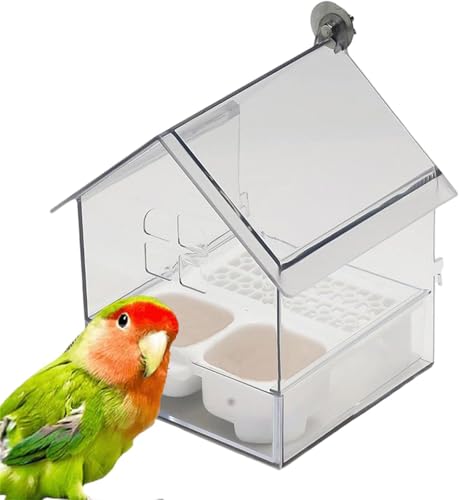 Ausziehbarer externer Futterspender für Papageien, zum Aufhängen von Wildvogelsamen mit Eichhörnchensicherer Schale, multifunktional, schmutzfrei, transparente Vogeltränke, leicht zu befüllen und zu Ausziehbarer externer Futterspender für Papageien, zum Aufhängen von Wildvogelsamen mit Eichhörnchensicherer Schale, multifunktional, schmutzfrei, transparente Vogeltränke, leicht zu befüllen und zu von APRILADY