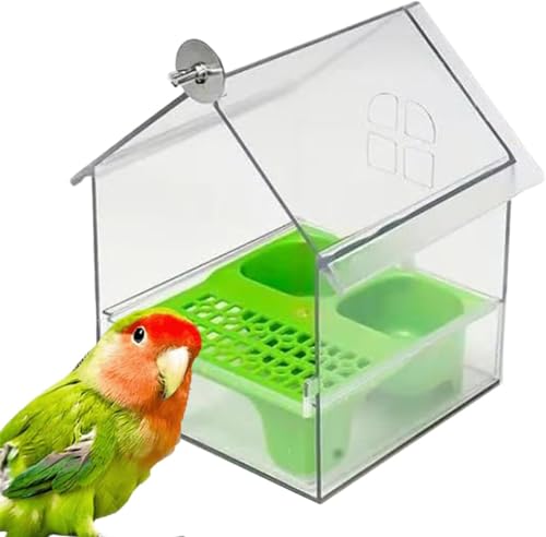 Ausziehbarer externer Futterspender für Papageien, zum Aufhängen von Wildvogelsamen mit Eichhörnchensicherer Schale, multifunktional, schmutzfrei, transparente Vogeltränke, leicht zu befüllen und zu Ausziehbarer externer Futterspender für Papageien, zum Aufhängen von Wildvogelsamen mit Eichhörnchensicherer Schale, multifunktional, schmutzfrei, transparente Vogeltränke, leicht zu befüllen und zu von APRILADY