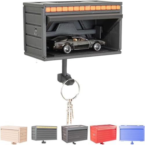 Autogarage Schlüsselhalter mit Tür zum Öffnen, Schlüsselhalter für Wand, lustiger 3D-gedruckter Schlüssel-Organizer Wandhalterung, Hotwheels Autogarage mit zu öffnender Tür, einfache Installation Autogarage Schlüsselhalter mit Tür zum Öffnen, Schlüsselhalter für Wand, lustiger 3D-gedruckter Schlüssel-Organizer Wandhalterung, Hotwheels Autogarage mit zu öffnender Tür, einfache Installation von APRILADY