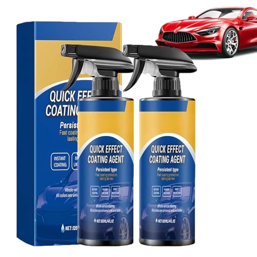 Car Coating Spray, Car Polish, CarSpray for Vehicles, Advanced Car Quick-Acting Coating Agent Spray, Quick Effect Coatings Agent, for All Car Models (2Pcs) von APRILADY