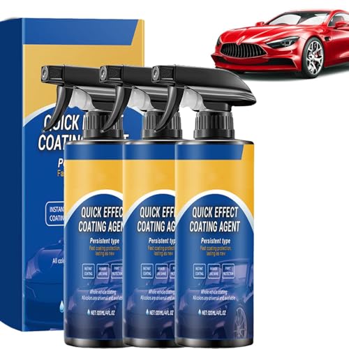 Car Coating Spray, Car Polish, CarSpray for Vehicles, Advanced Car Quick-Acting Coating Agent Spray, Quick Effect Coatings Agent, for All Car Models (3Pcs) von APRILADY