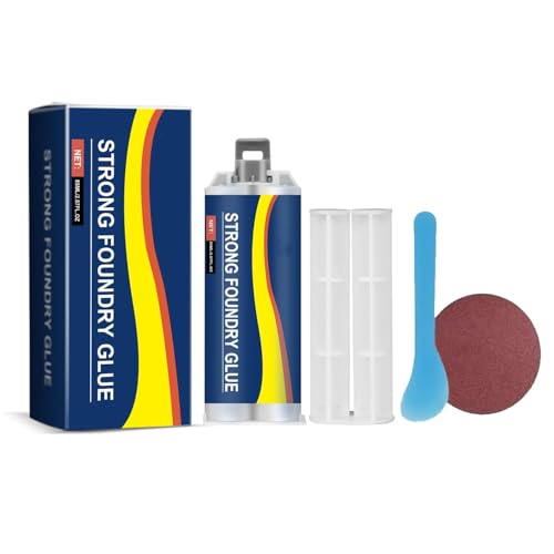 Strong Foundry Glue for Metal, Metal Repair Glue, Strong Casting Welding Filler, High Temperature Resistant Casting R-epair, Premium Liquid Welding Filler for M-etal Defects and Repairs 85ml (1) von APRILADY
