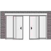 Aprimatic - 2 feste türen + 2 schiebetüren light mit selbsttragendem träger 32102400 Aprimatic - 2 feste türen + 2 schiebetüren light mit selbsttragendem träger 32102400 von APRIMATIC