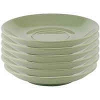 6 APS Untertassen Snug Kaffee grün von APS