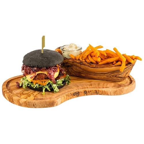 APS 1022 Servierbrett OLIVE, 39,5 x 21 cm, Höhe 2,5 cm, mit Saftrille, Olivenholz, naturbedingte Abweichung in Form, Maserung und Größe APS 1022 Servierbrett OLIVE, 39,5 x 21 cm, Höhe 2,5 cm, mit Saftrille, Olivenholz, naturbedingte Abweichung in Form, Maserung und Größe von APS