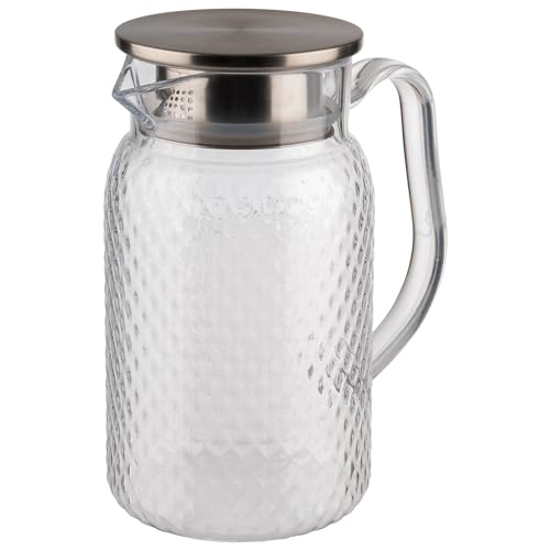 APS 10692 Saft-/ Wasserkanne in transparent Ø 10 cm, Höhe 19 cm, 1 Liter von APS