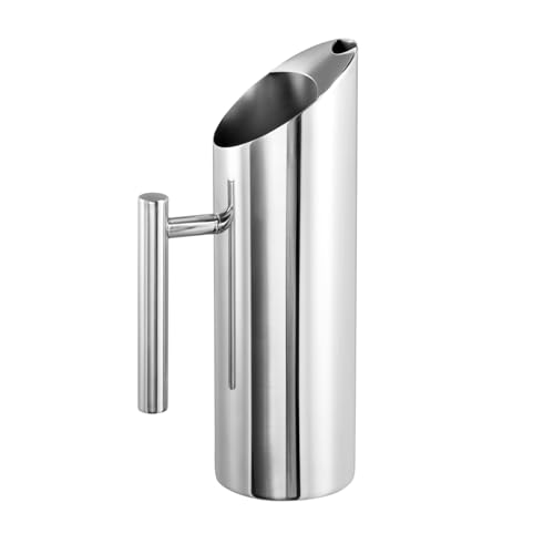 APS 10695 Wasserkanne/Pitcher Ø 9 cm, H: 27,5 cm, 1,2 Liter, 18/8 Edelstahl, silber von APS