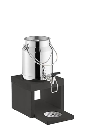 APS 10837 Milchdispenser -BRIDGE-, 31 x 20 cm, H: 39 cm, 3 Liter, 18/8 Edelstahl, Buche, massiv von APS