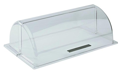 APS 11016 Sonntag GN 1/1 Transparente Roll-Top-Abdeckung mit Chrom überzogenen Griff, 53 x 32,5 x 19 cm von APS