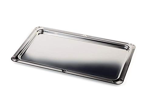 APS 11110 GN-Tablett Profi LINE 1/1, Edelstahl, 53 x 32,5 cm, Höhe 1 cm, spülmaschinengeeignet, Made in Germany von APS