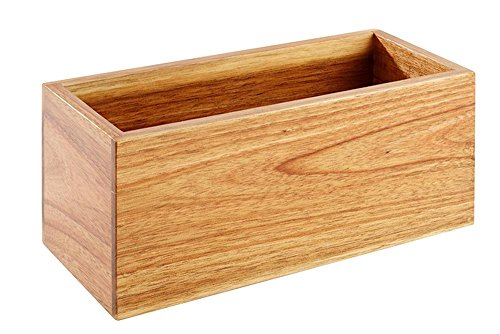 APS 11625 Table Caddy, 23 x 10 cm, Höhe 10 cm, Innenmaße 21,5 x 8 cm, Akazienholz von APS