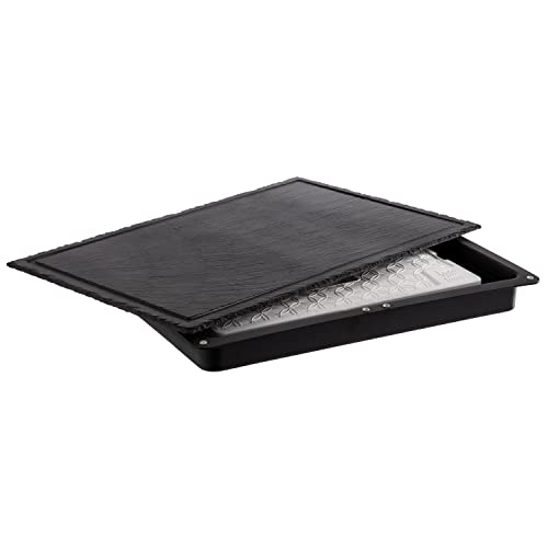 APS 11645 Kühlplatte "SLATE", 3-teilig, Naturschieferplatte mit Behälter und 1x Kühlakku, 58,0 x 38,2 x 5,3 cm von APS