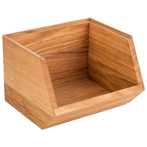 APS 11728 Buffet Box, 17,5 x 15,5 cm, H: 12,5 cm Eichenholz, geölt von APS