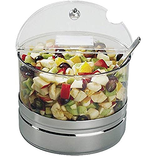 APS 11849 TOP FRESH TOP Kühles Frische-Bowl-Maxi-Set mit 1 hochglanzpolierter Säule, 1 Kühler, 1 Schüssel, 1 Abdeckung mit Karten, Ø 22 x 18 cm 4 ltr. von APS