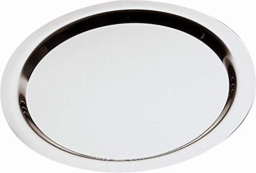 APS 1338 Tablett FINESSE, Ø 38 cm, Höhe 1 cm, 18/0 Edelstahl, spülmaschinengeeignet, Made in Germany von APS