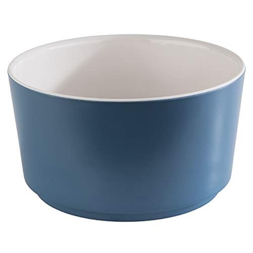 APS 15607 Schale „Happy Buffet“, Bowl, runde Buffetschüssel, Schale aus Melamin, weiß/blau, Ø 13,0 cm, Höhe 7 cm, für 0,6 Liter Inhalt von APS