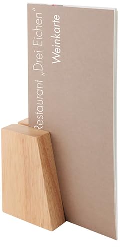 APS 23 2er-Set Kartenhalter, Tischkartenhalter, Menükartenhalter, Fotohalter, senkrecht und waagerecht verwendbar, 8,5 x 6 x 4,5 cm, Holz (Rubberwood) APS 23 2er-Set Kartenhalter, Tischkartenhalter, Menükartenhalter, Fotohalter, senkrecht und waagerecht verwendbar, 8,5 x 6 x 4,5 cm, Holz (Rubberwood) von APS