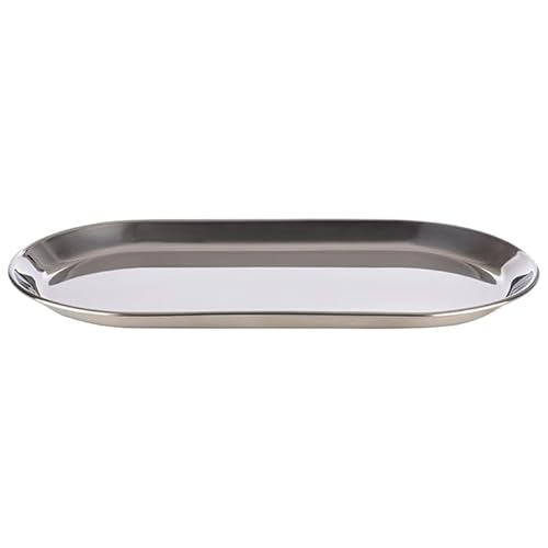APS 30149 Serviertablett KAFFEEHAUS, 30 x 15,5 cm, Edelstahl, hochglanzpoliert, Rand eingerollt von APS