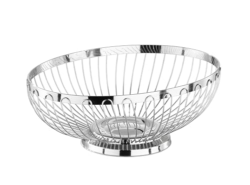 APS 30250 Hochglanzpolierter Edelstahl Oval Korb für Brot oder Obst, 28 x 21 x 9.5 cm APS 30250 Hochglanzpolierter Edelstahl Oval Korb für Brot oder Obst, 28 x 21 x 9.5 cm von APS