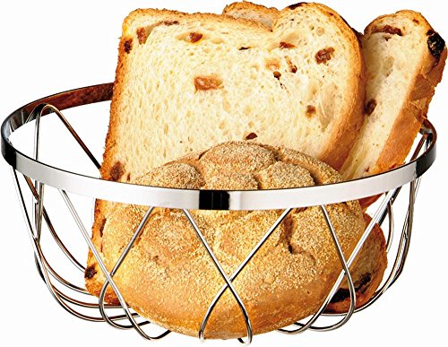APS 30310 Metall-Korb für Brot oder Obst, Ø 18 x 7.5 cm von APS