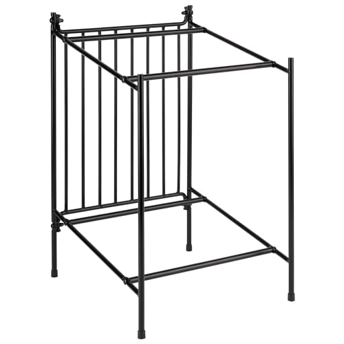 APS 30329 Buffetgestell, Metall, passend für GN 1/2 Boxen, Antirutschfüße, 29 x 32,5 cm, Höhe 48 cm, schwarz von APS