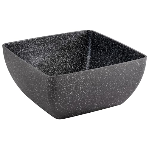 APS 30504 Schale FROSTFIRE, Aluminium, Antihaftbeschichtung, 25 x 25 cm, Höhe 12 cm, 3,8 Liter, schwarz-silber von APS