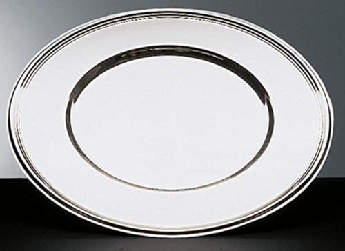APS Platzteller - hochglanzpolierter Dekoteller, Ø 30, 5 cm Durchmesser, Platzset mit Perlrand, Unterteller aus Edelstahl, stapelbar, spülmaschinengeeignet von APS