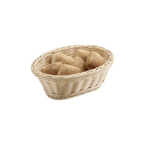 APS 40137 Korb "ECONOMIC", Obstkorb, Brotkorb, 23 x 17 x 8 cm, Polypropylen, beige von APS
