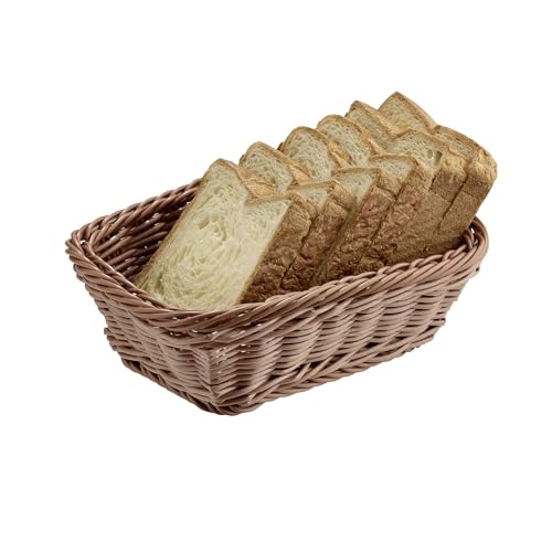 APS 40195 Korb "ECONOMIC", Obstkorb, Brotkorb, 23 x 17 x 8 cm, Polypropylen, braun von APS