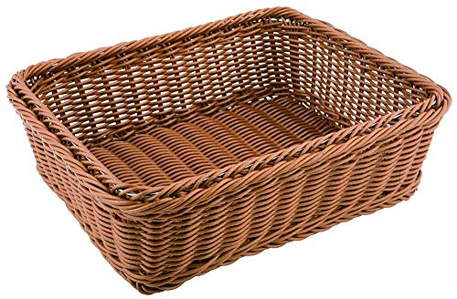 APS 40224 GN LINE GN 1/3 Korb mit Edelstahl-Drahtrahmen, 32.5 x 17.6 x 6.5 cm, Beige von APS
