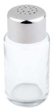 APS 40438 Glas Salz und Pfeffer Streuer, Ø 4 x 9 cm, Deckel mit 6 Löchern (Ø 1, 85 mm) von APS