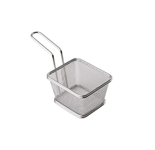 APS 40620 Miniature frying basket made of stainless steel, stainless steel, 10 x 8.5 x 6.5 cm von APS